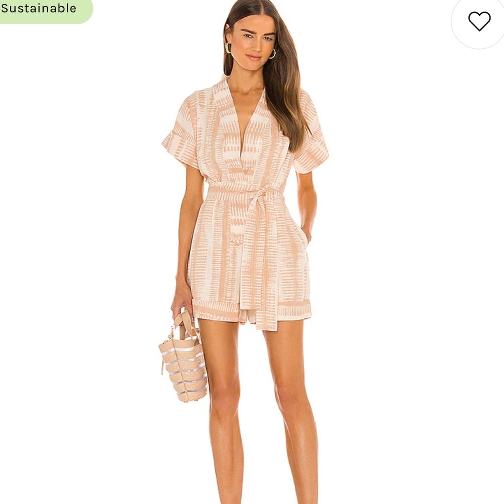 Cleobella Beige Patterned Jumpsuit- Romper